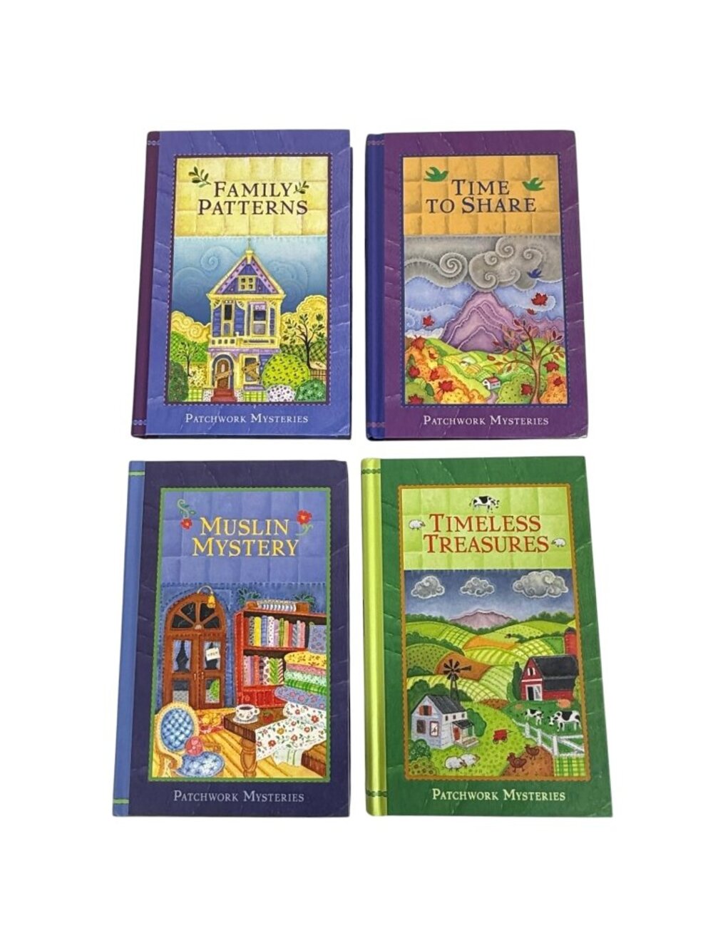 Patchwork Mysteries Hardcover Book Series Guideposts Lot Of 4 Vol‎ 1 2 3 4